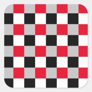 Bearbeiten von Prüfbrettmustern Quadratischer Aufkleber