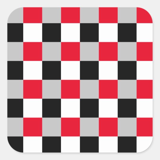 Bearbeiten von Prüfbrettmustern Quadratischer Aufkleber (Vorderseite)