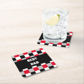 Bearbeiten von Prüfbrettmustern Rechteckiger Pappuntersetzer (Vor Ort)