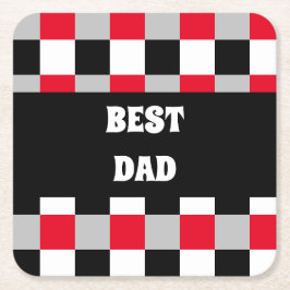 Bearbeiten von Prüfbrettmustern Rechteckiger Pappuntersetzer