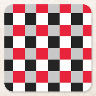 Bearbeiten von Prüfbrettmustern Rechteckiger Pappuntersetzer