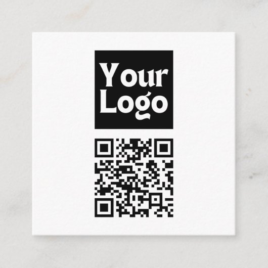 Bearbeiten von QR-Code und Ihr Firmenlogo oder -Im Begleitkarte (Vorderseite)