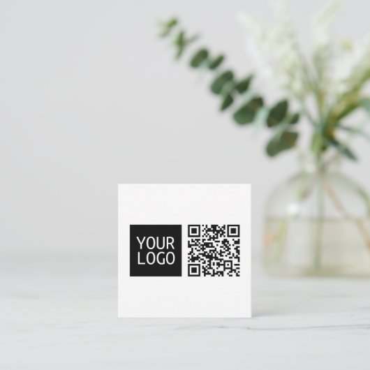 Bearbeiten von QR-Code und Ihr Firmenlogo oder -Im Begleitkarte (Stehend Vorderseite)