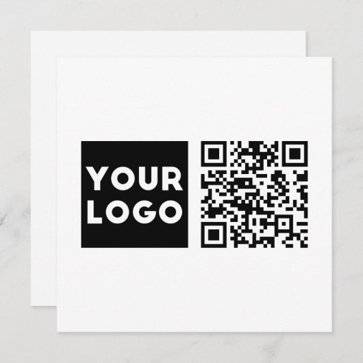 Bearbeiten von QR-Code und Ihr Firmenlogo oder -Im Dankeskarte (Vorne/Hinten)