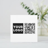 Bearbeiten von QR-Code und Ihr Firmenlogo oder -Im Dankeskarte (Stehend Vorderseite)