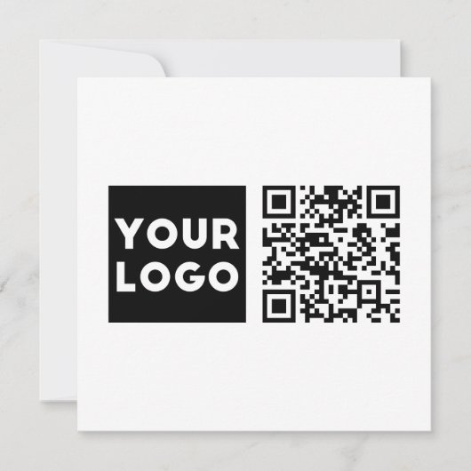 Bearbeiten von QR-Code und Ihr Firmenlogo oder -Im Dankeskarte (Vorderseite)