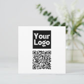 Bearbeiten von QR-Code und Ihr Firmenlogo oder -Im Dankeskarte (Stehend Vorderseite)
