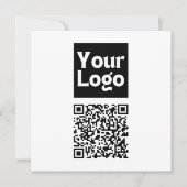 Bearbeiten von QR-Code und Ihr Firmenlogo oder -Im Dankeskarte (Vorderseite)