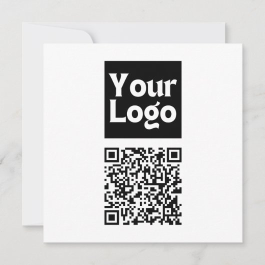 Bearbeiten von QR-Code und Ihr Firmenlogo oder -Im Dankeskarte (Vorderseite)