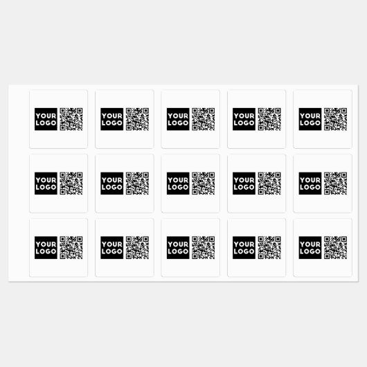 Bearbeiten von QR-Code und Ihr Firmenlogo oder -Im Etiketten (Blatt)
