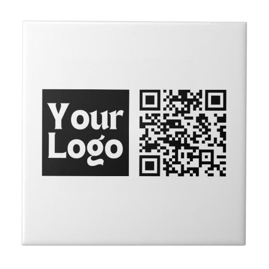 Bearbeiten von QR-Code und Ihr Firmenlogo oder -Im Fliese (Vorderseite)