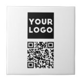 Bearbeiten von QR-Code und Ihr Firmenlogo oder -Im Fliese (Vorderseite)