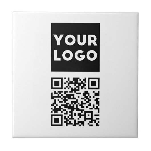 Bearbeiten von QR-Code und Ihr Firmenlogo oder -Im Fliese (Vorderseite)
