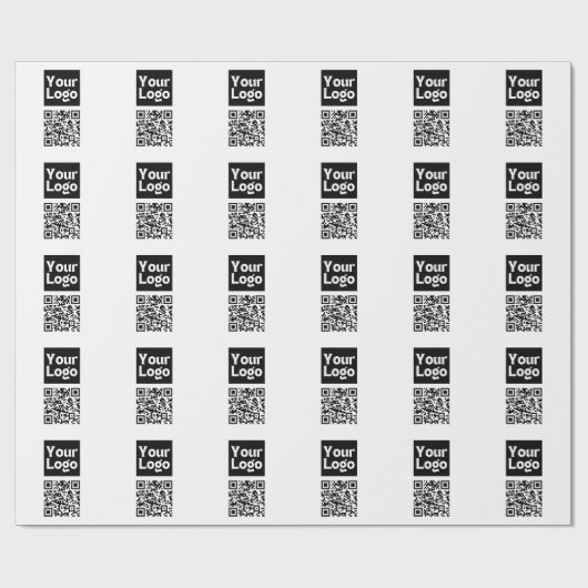 Bearbeiten von QR-Code und Ihr Firmenlogo oder -Im Geschenkpapier (Flach)