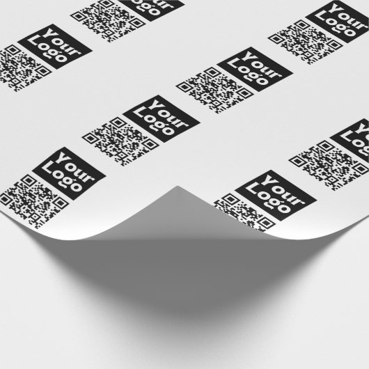 Bearbeiten von QR-Code und Ihr Firmenlogo oder -Im Geschenkpapier (Ecke)