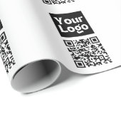 Bearbeiten von QR-Code und Ihr Firmenlogo oder -Im Geschenkpapier (Rolleneckpunkt)