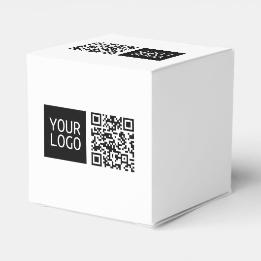 Bearbeiten von QR-Code und Ihr Firmenlogo oder -Im Geschenkschachtel (Rückseite)