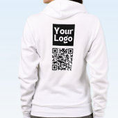 Bearbeiten von QR-Code und Ihr Firmenlogo oder -Im Hoodie