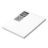 Bearbeiten von QR-Code und Ihr Firmenlogo oder -Im Notizblock (Rotiert)