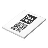 Bearbeiten von QR-Code und Ihr Firmenlogo oder -Im Notizblock (Rotiert)