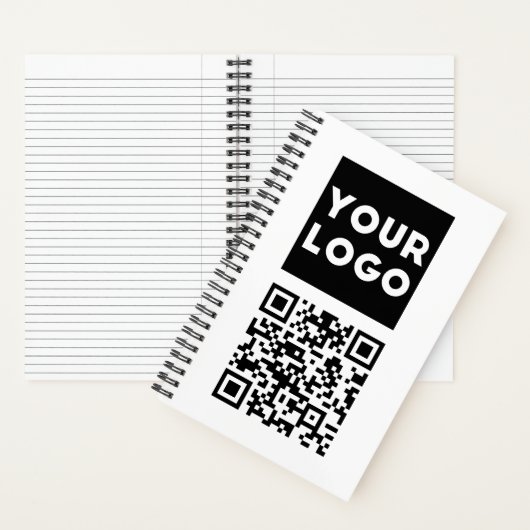 Bearbeiten von QR-Code und Ihr Firmenlogo oder -Im Notizblock (Innen)