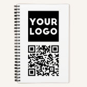 Bearbeiten von QR-Code und Ihr Firmenlogo oder -Im Notizblock (Vorderseite)