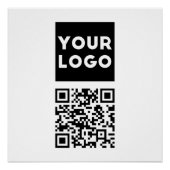 Bearbeiten von QR-Code und Ihr Firmenlogo oder -Im Poster (Vorderseite)