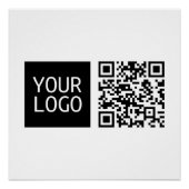 Bearbeiten von QR-Code und Ihr Firmenlogo oder -Im Poster (Vorderseite)