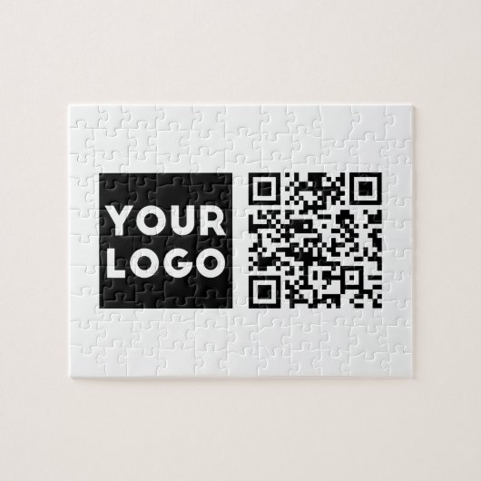 Bearbeiten von QR-Code und Ihr Firmenlogo oder -Im Puzzle (Horizontal)