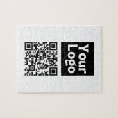Bearbeiten von QR-Code und Ihr Firmenlogo oder -Im Puzzle (Horizontal)