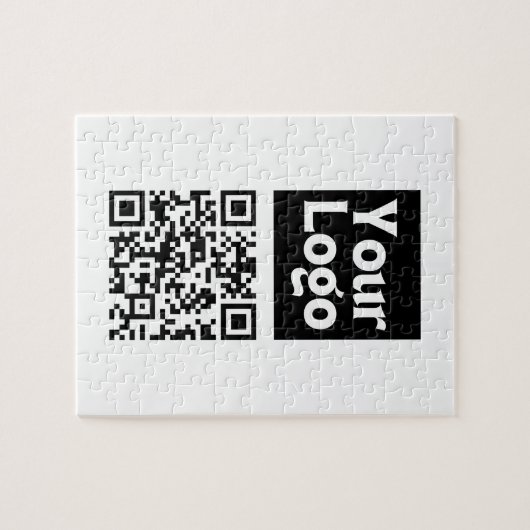 Bearbeiten von QR-Code und Ihr Firmenlogo oder -Im Puzzle (Horizontal)