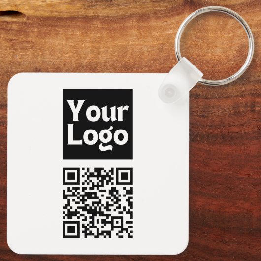 Bearbeiten von QR-Code und Ihr Firmenlogo oder -Im Schlüsselanhänger (Rückseite)