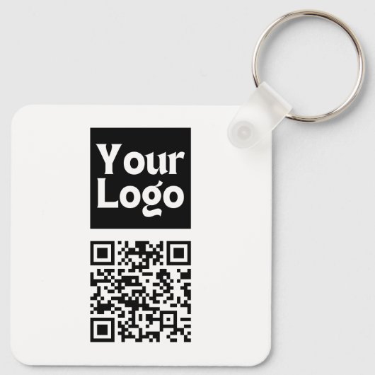 Bearbeiten von QR-Code und Ihr Firmenlogo oder -Im Schlüsselanhänger (Rückseite)