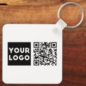 Bearbeiten von QR-Code und Ihr Firmenlogo oder -Im Schlüsselanhänger (Rückseite)