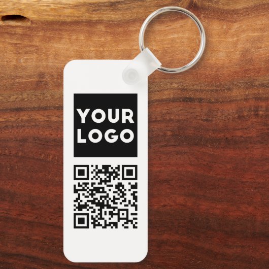 Bearbeiten von QR-Code und Ihr Firmenlogo oder -Im Schlüsselanhänger (Rückseite)