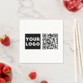 Bearbeiten von QR-Code und Ihr Firmenlogo oder -Im Serviette (Beispiel)