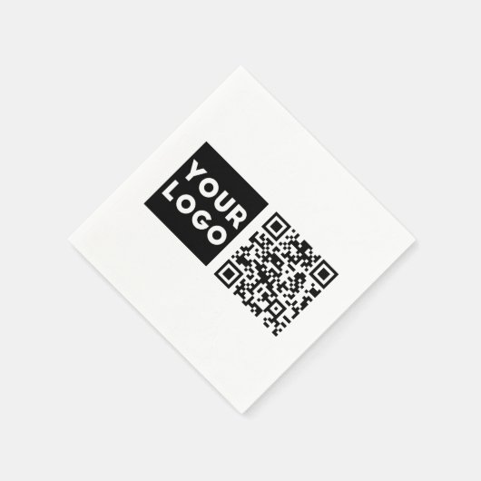 Bearbeiten von QR-Code und Ihr Firmenlogo oder -Im Serviette (Ecke)