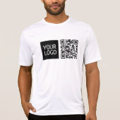 Bearbeiten von QR-Code und Ihr Firmenlogo oder -Im T-Shirt (Vorderseite)