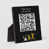 Bearbeiten von QR-Code und Logo-Menü Plaque Fotoplatte (Vorderseite)