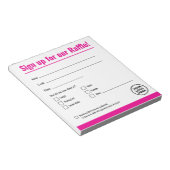 Bearbeiten von Raffeln Anmelden von Notepad Notizblock (angewinkelt)