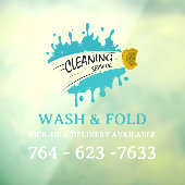 Bearbeiten von Reinigungsdiensten Fensteraufkleber (Blatt 3)