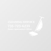 Bearbeiten von Reinigungsdiensten Fensteraufkleber (Blatt)