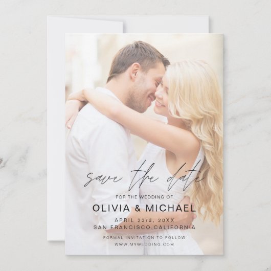 Bearbeiten von Save the Date-Foto-Hochzeit Save The Date (Vorderseite)