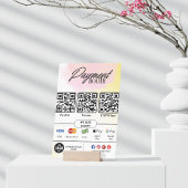 Bearbeiten von Scans zum Pay-Sign - QR-Code-Vorlag Acrylschild