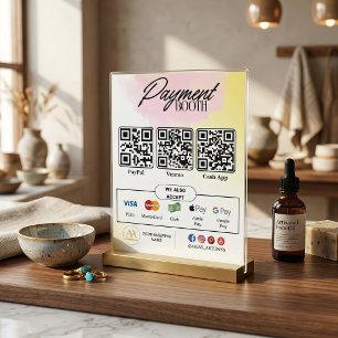 Bearbeiten von Scans zum Pay-Sign - QR-Code-Vorlag Flyer