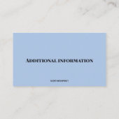 Bearbeiten von Solarenergiemodulen - Visitenkarte (Rückseite)