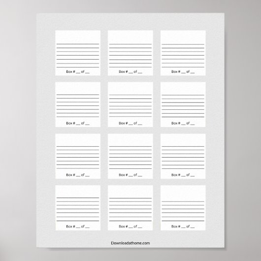 Bearbeiten von Speicher-Labels Bestandsverwaltung Poster (Vorne)