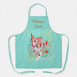 Bearbeiten von Text-Border-Collie Schürze