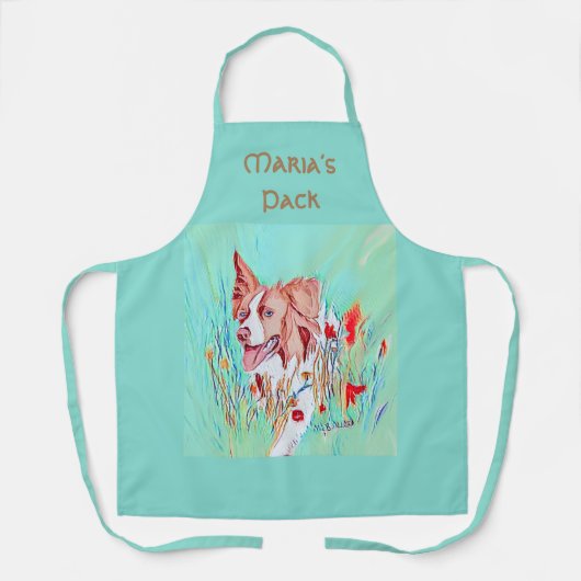 Bearbeiten von Text-Border-Collie Schürze (Vorderseite)