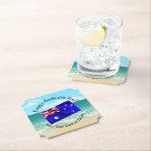 Bearbeiten von Text, der auf den Flaggenstrand von Untersetzer (Vor Ort)